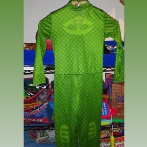 One piece Pj masks Gekko costume with mask and tai
